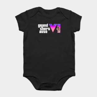 GTA 6 (Grand Theft Auto)-cool game design Baby Bodysuit